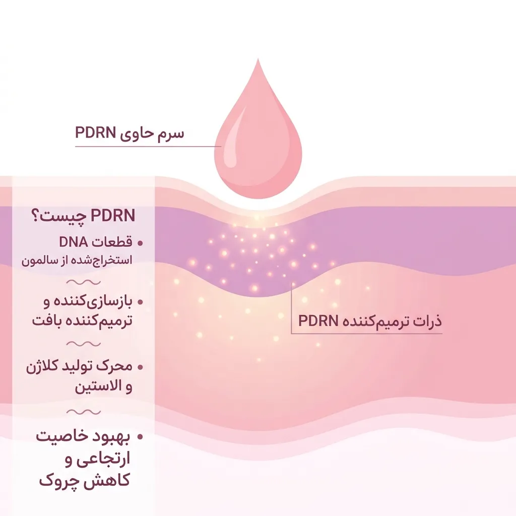 مکانیزم اثر PDRN در لایههای پوست و تحریک بازسازی سلولی